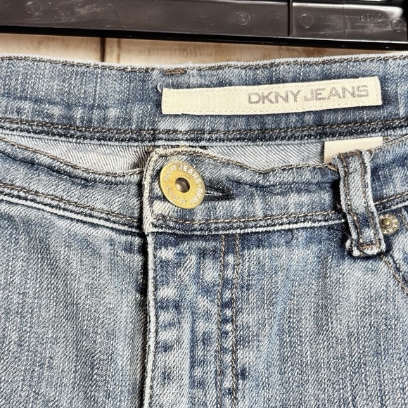 DKNY Women's Blue Jeans Bootcut Mid Rise‎ Size 12 / 32x30 - Picture 6 of 11